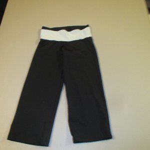 Black So Danca Dance Capris Size Medium